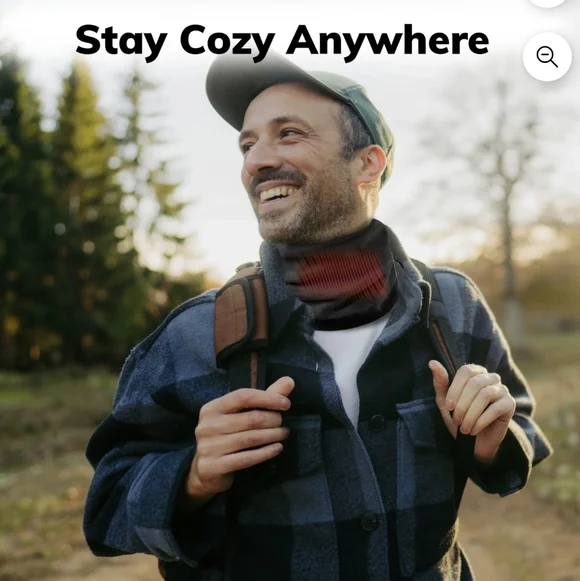 Heated Neck Warmer -7hour 3heat settings. NIB - Picture 3 of 7